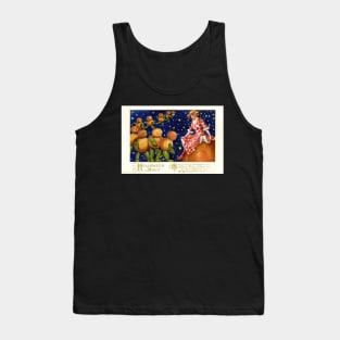 Unusual Halloween Pumpkin men and stars Greetings Tank Top